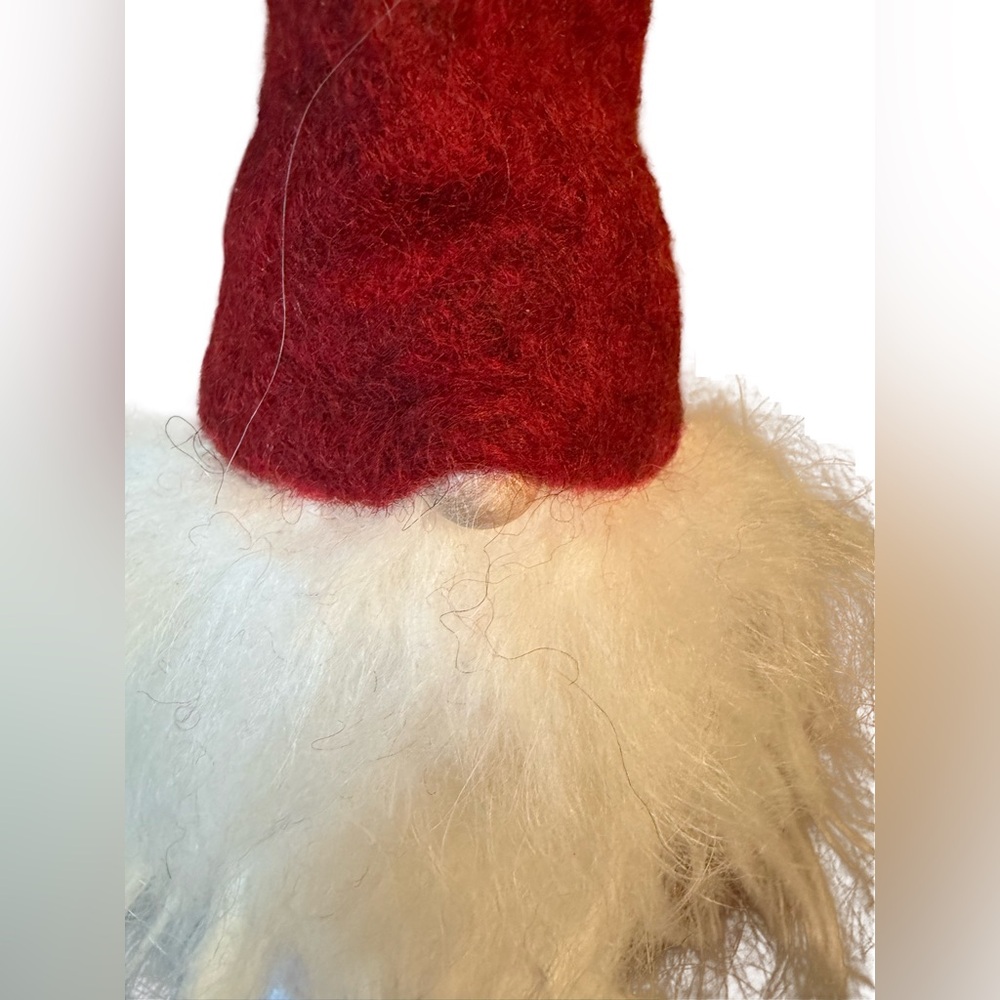 Asas Tomtebod EUC Set of 2 Whimsical Handmade Sweden Wool Gnome Red Gray Hats - Picture 6 of 10